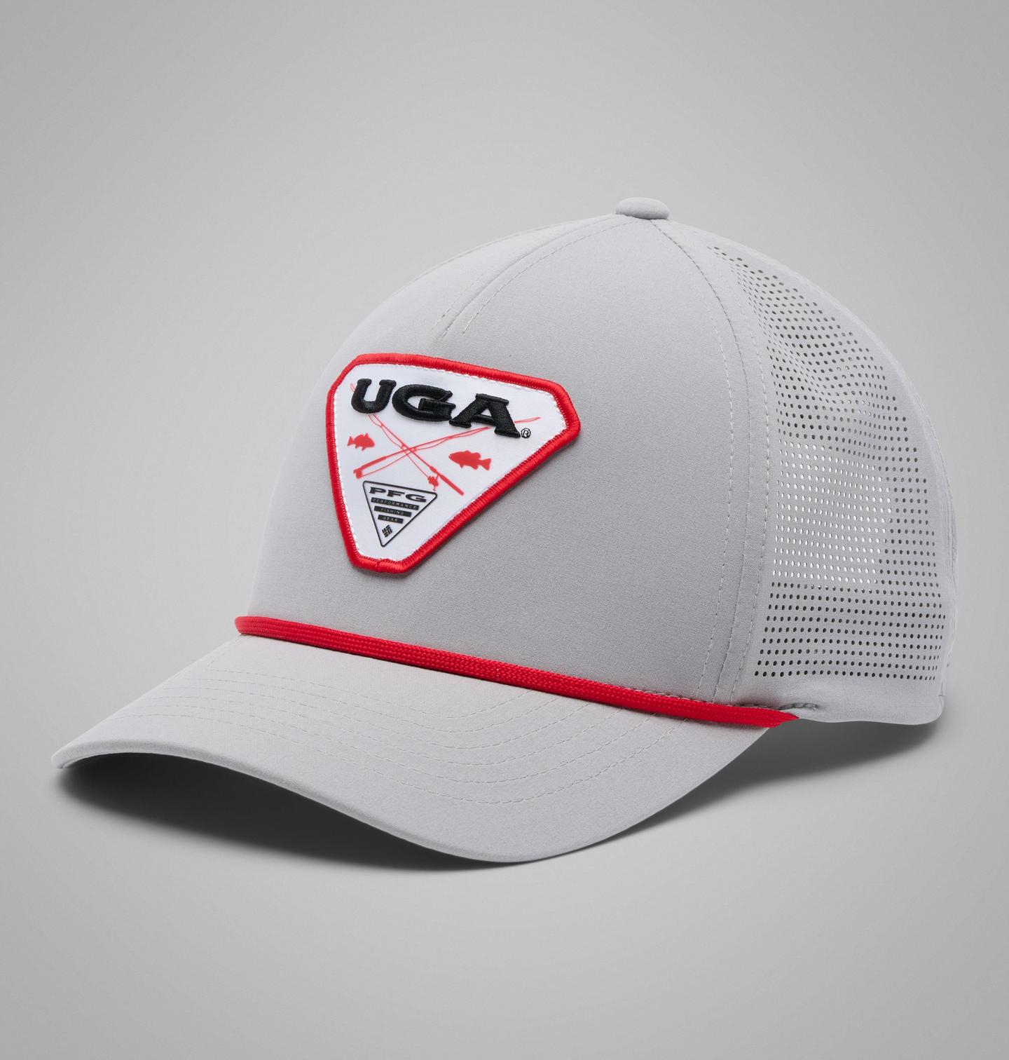 Кепка Columbia Collegiate PFG Tidal Pursuit 110 Snapback - Georgia, цвет: Серый — фото 1