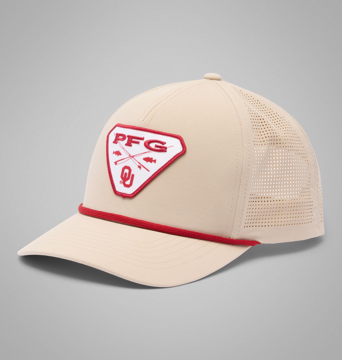Кепка Columbia Collegiate PFG Tidal Pursuit 110 Snapback - Oklahoma, цвет: Серо-бежевый — фото 1