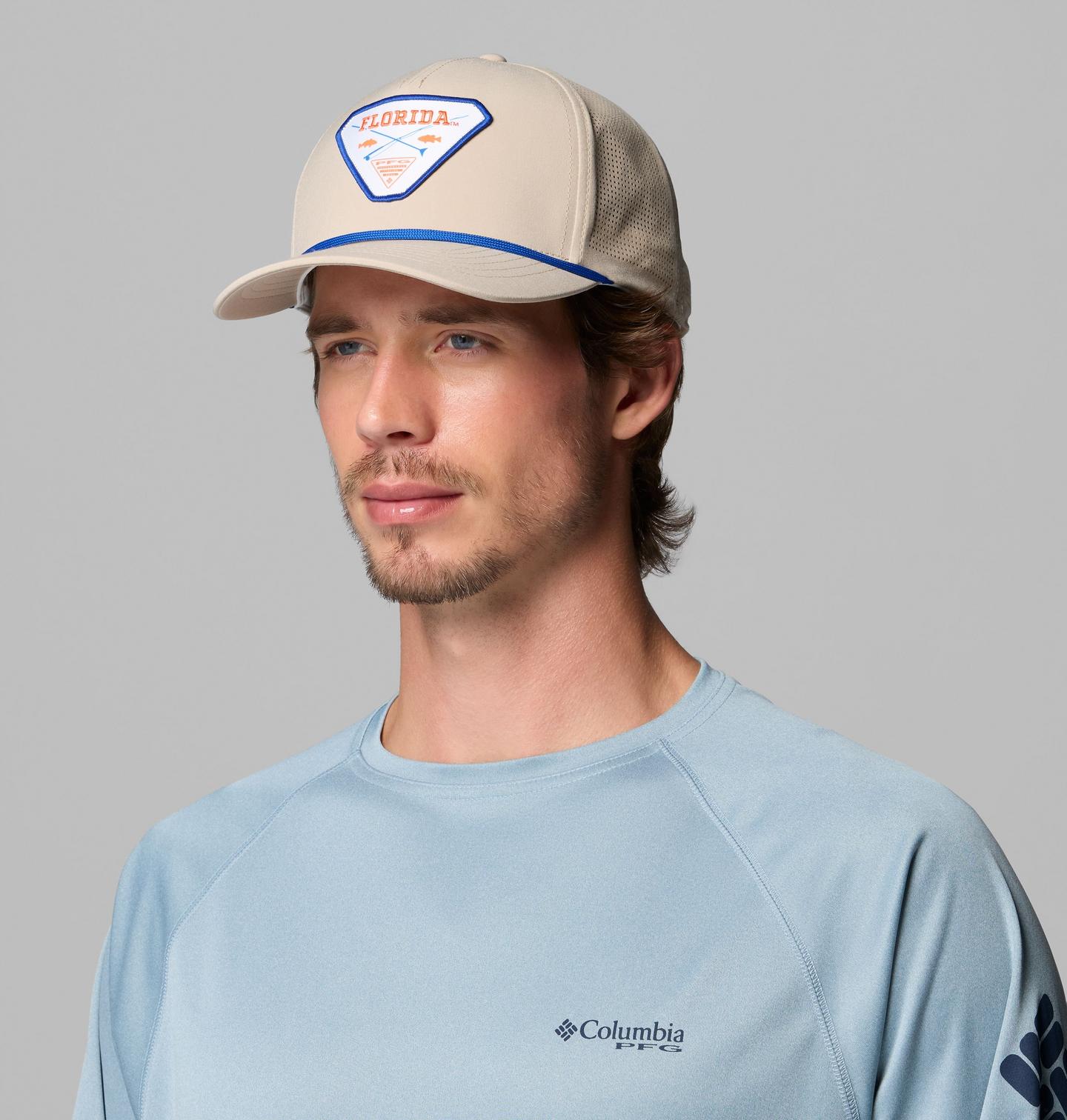 Кепка Columbia Collegiate PFG Tidal Pursuit 110 Snapback - Florida, цвет: Серо-бежевый — фото 3