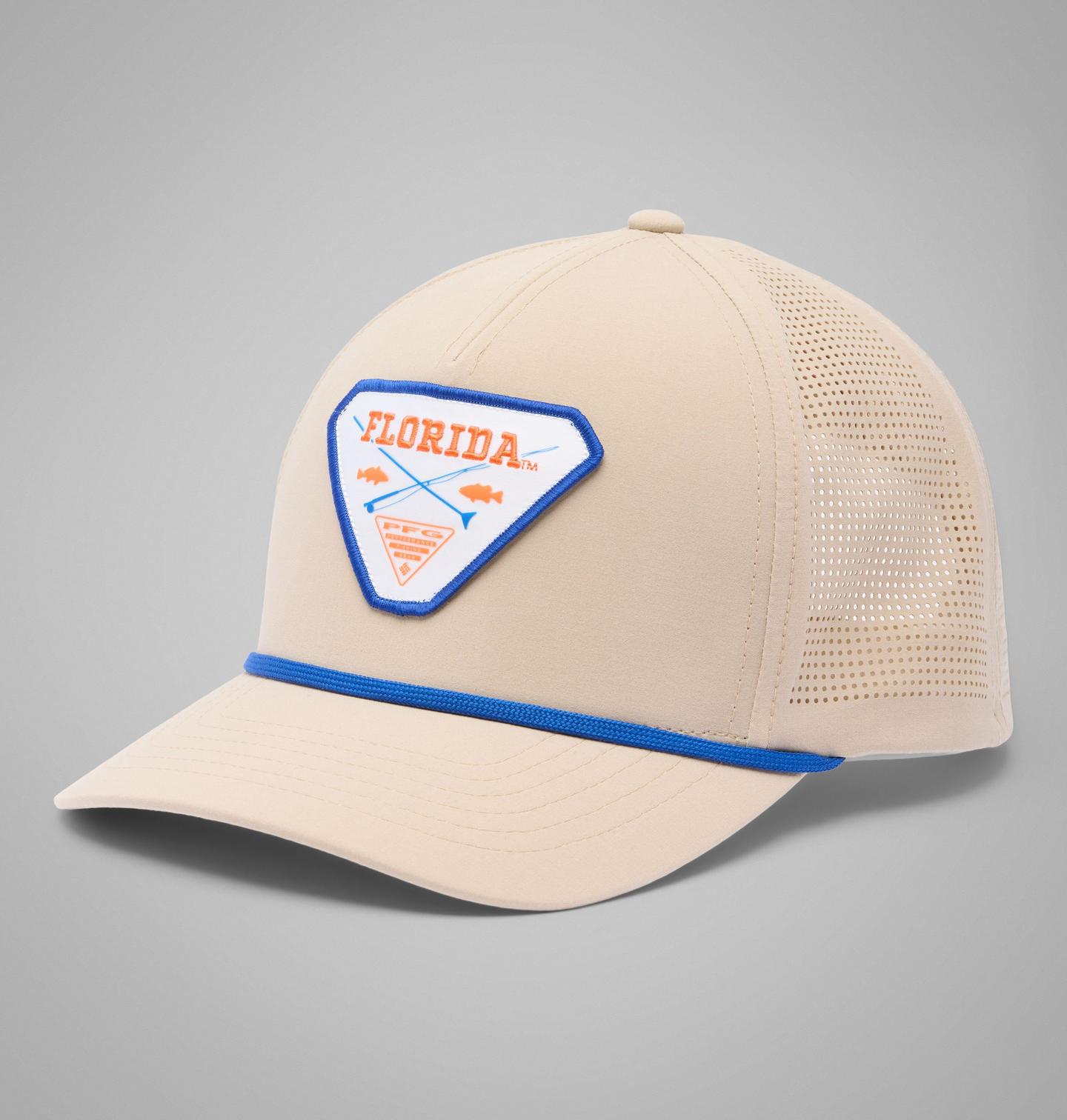 Кепка Columbia Collegiate PFG Tidal Pursuit 110 Snapback - Florida, цвет: Серо-бежевый — фото 1