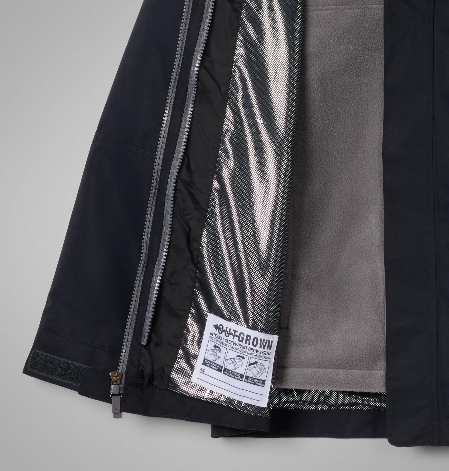 Куртка Columbia Bugaboo IV Fleece Interchange Jacket для мальчиков, цвет: Чёрный / Серый — фото 4