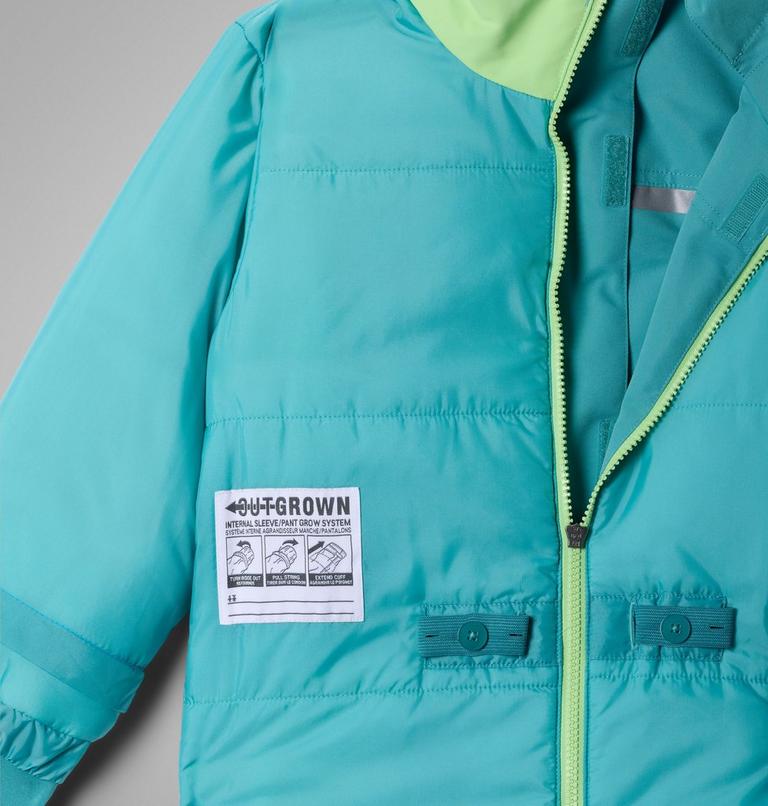 Youth Unisex Buga IV Insulated Snow Suit, Color: Teal, Black, image 3