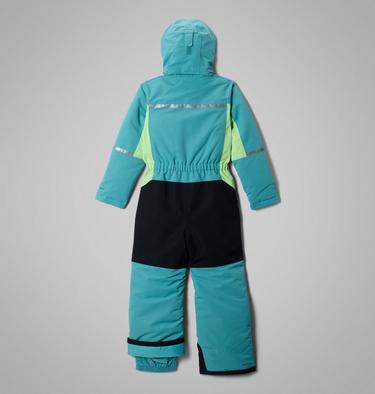 Youth Unisex Buga IV Insulated Snow Suit, Color: Teal, Black, image 2
