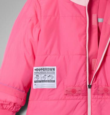 Youth Unisex Buga IV Insulated Snow Suit, Color: Nico, Red Oxide, Satin Pink, image 3