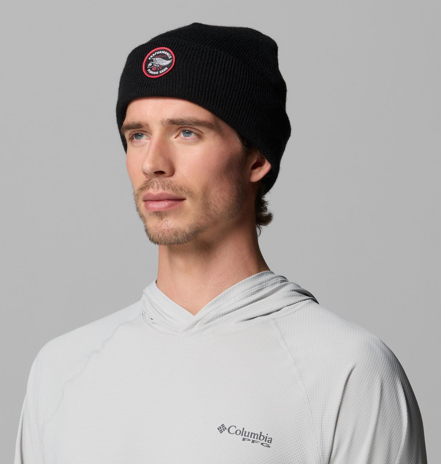 Шапка Columbia PFG Fish Trek Beanie, цвет: Чёрный — фото 3