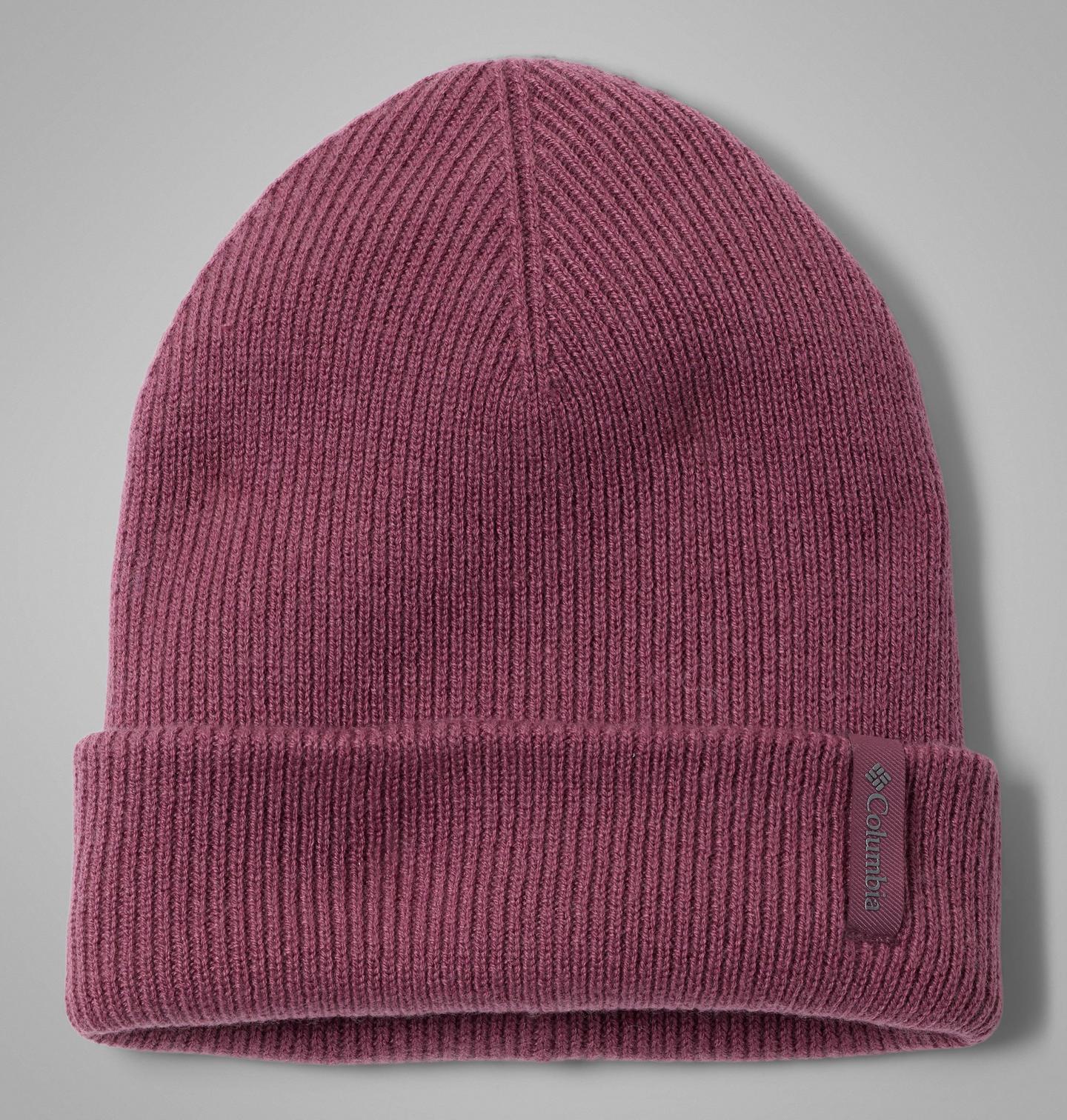 Женская шапка Columbia CSC Luxe Merino Beanie, цвет: Состаренный розовато-лиловый — фото 1