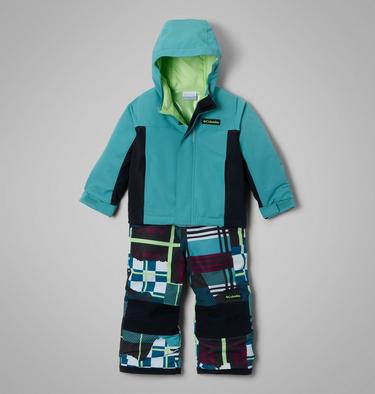 Completo da neve imbottito Buga IV unisex da bambino, Color: Teal, Black, image 5