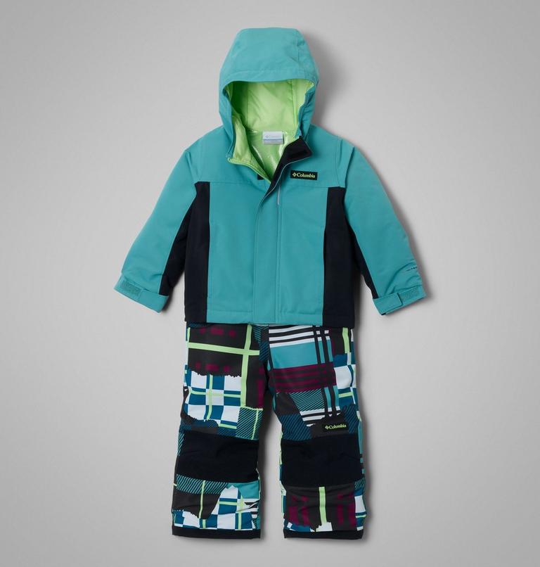 Completo da neve imbottito Buga IV unisex da bambino, Color: Teal, Black, image 1