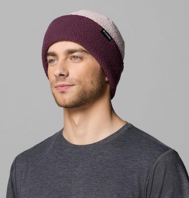 Unisex Timber Meadow MTR Sherpa Fleece Beanie, Color: Mineral Pink, Moonvista, image 2