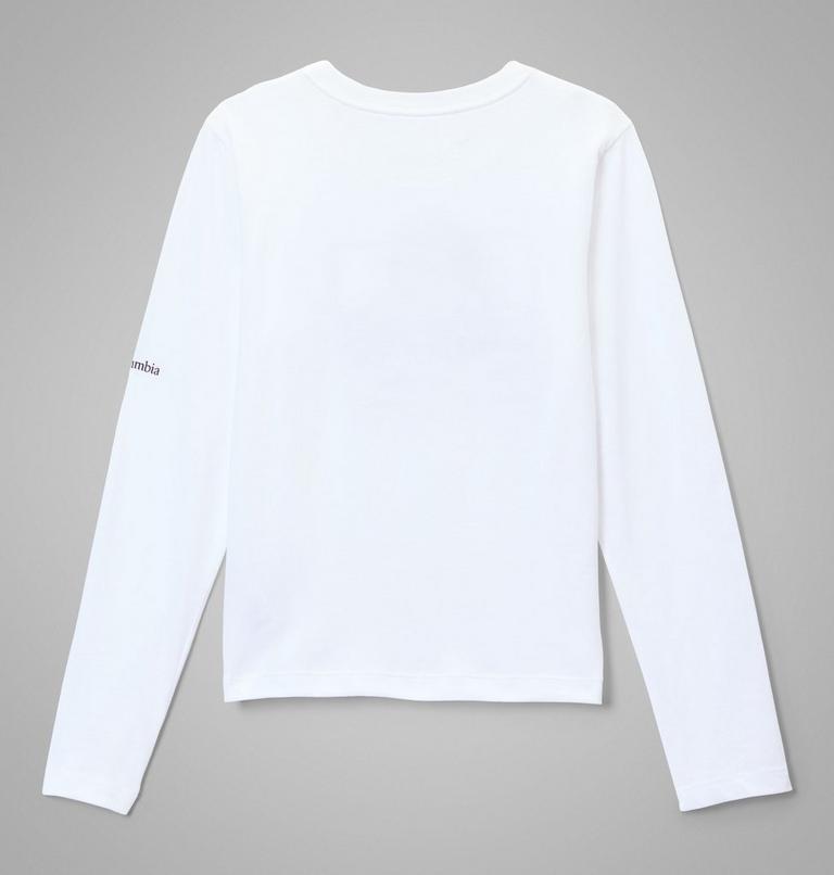 Camiseta con estampado de manga larga Hazeldel Hill II para ni&ntilde;a, Color: White, All Terrain, image 2