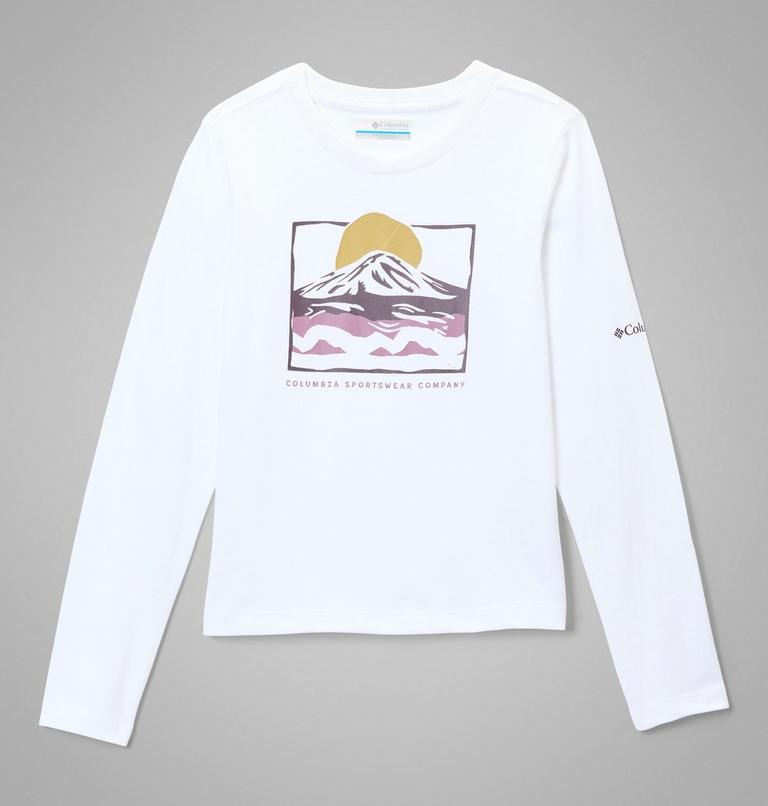 Camiseta con estampado de manga larga Hazeldel Hill II para ni&ntilde;a, Color: White, All Terrain, image 1
