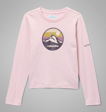 Camiseta con estampado de manga larga Hazeldel Hill II para ni&ntilde;a, Color: Mineral Pink, Circular Scene, image 1
