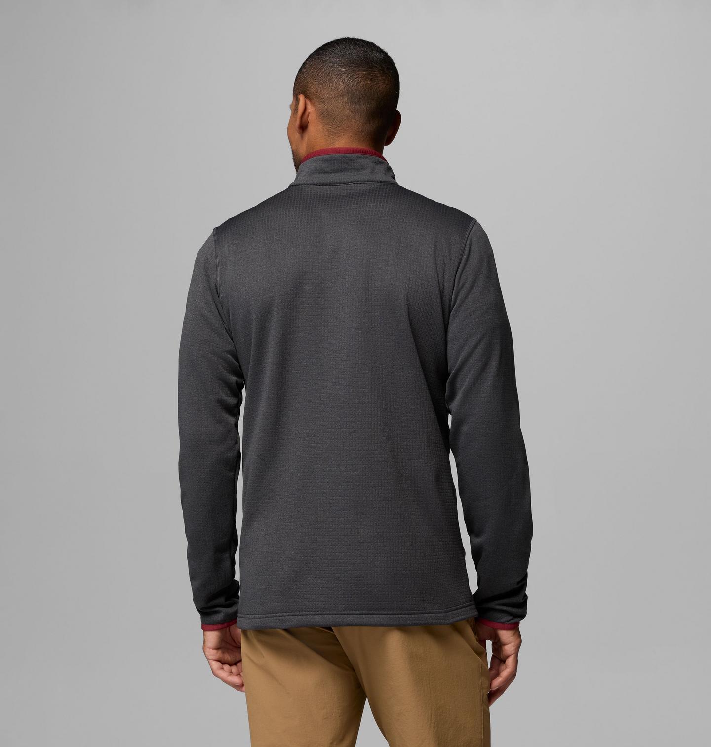 Мужская флисовая кофта Columbia Collegiate Essential Hike Grid на молнии, Florida State, цвет: Чёрный — фото 3