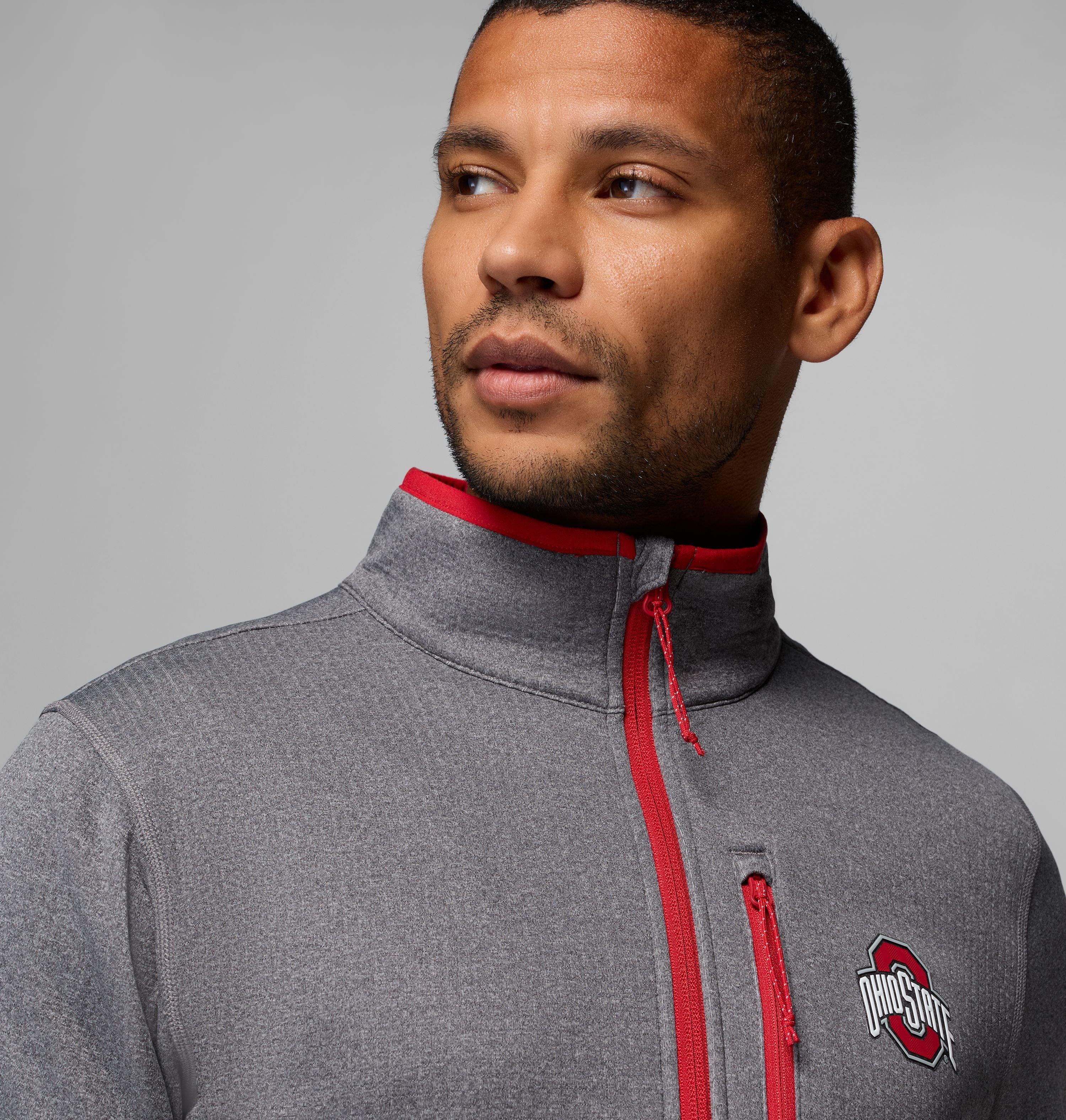 Men's Collegiate Essential Hike Grid Fleece Half Zip - Ohio State 5