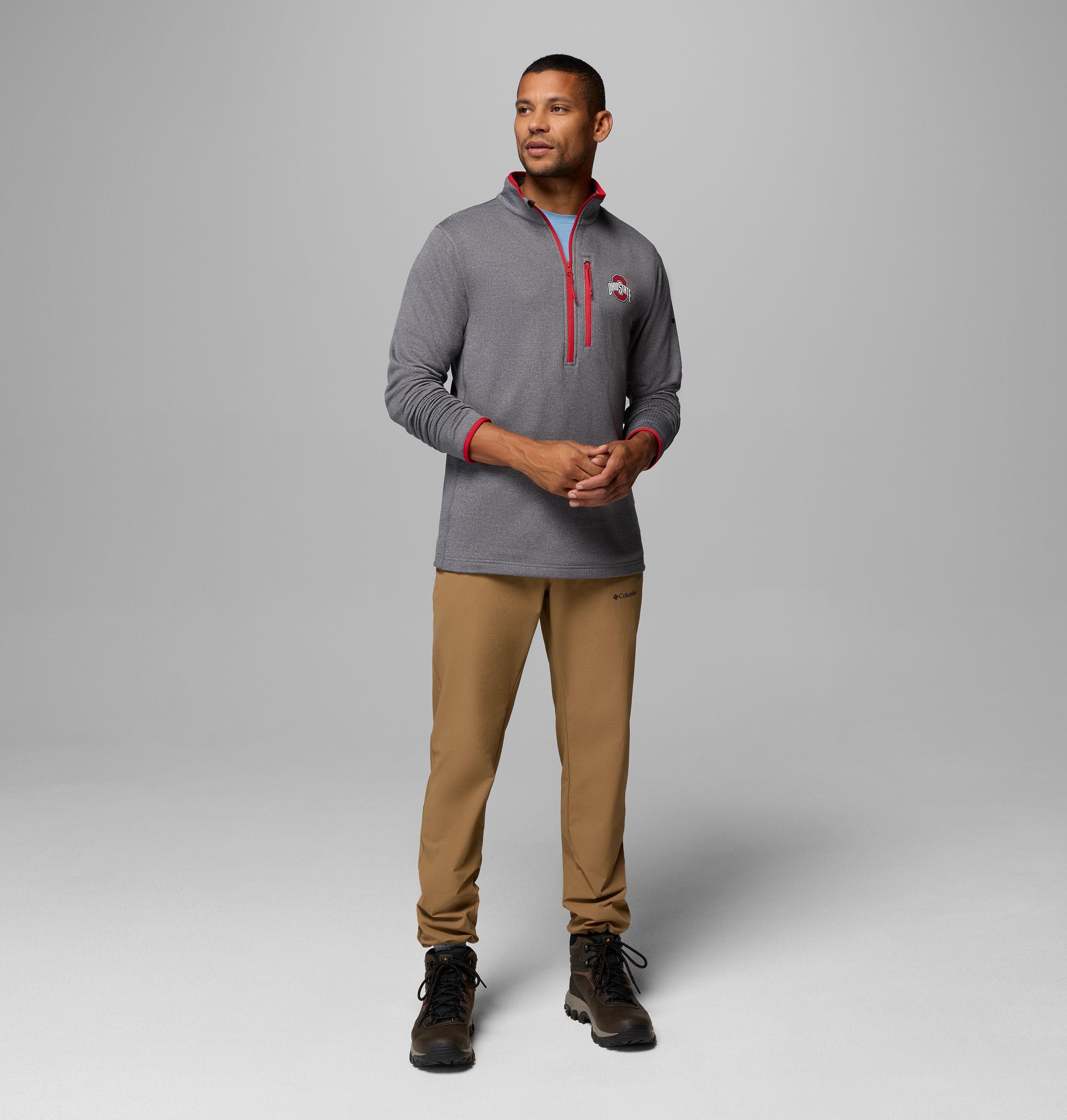 Men's Collegiate Essential Hike Grid Fleece Half Zip - Ohio State 2