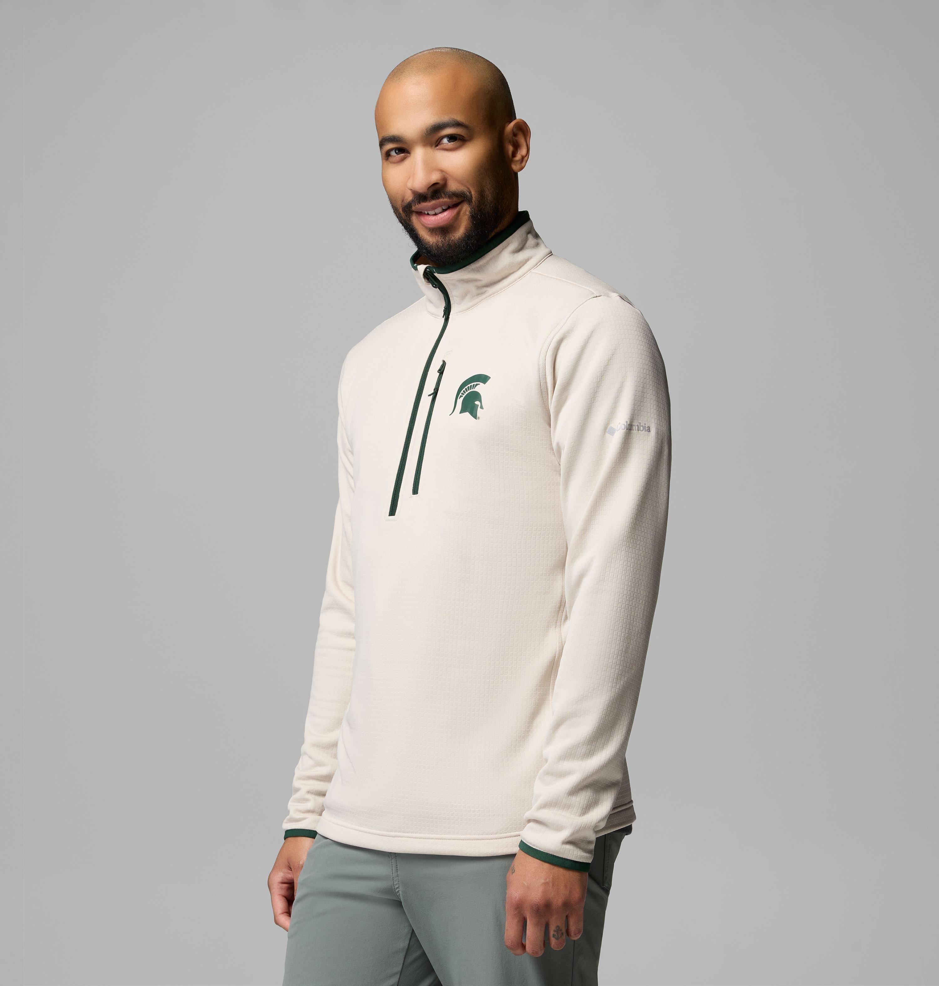 Men's Collegiate Essential Hike Grid Fleece Half Zip - Michigan 4