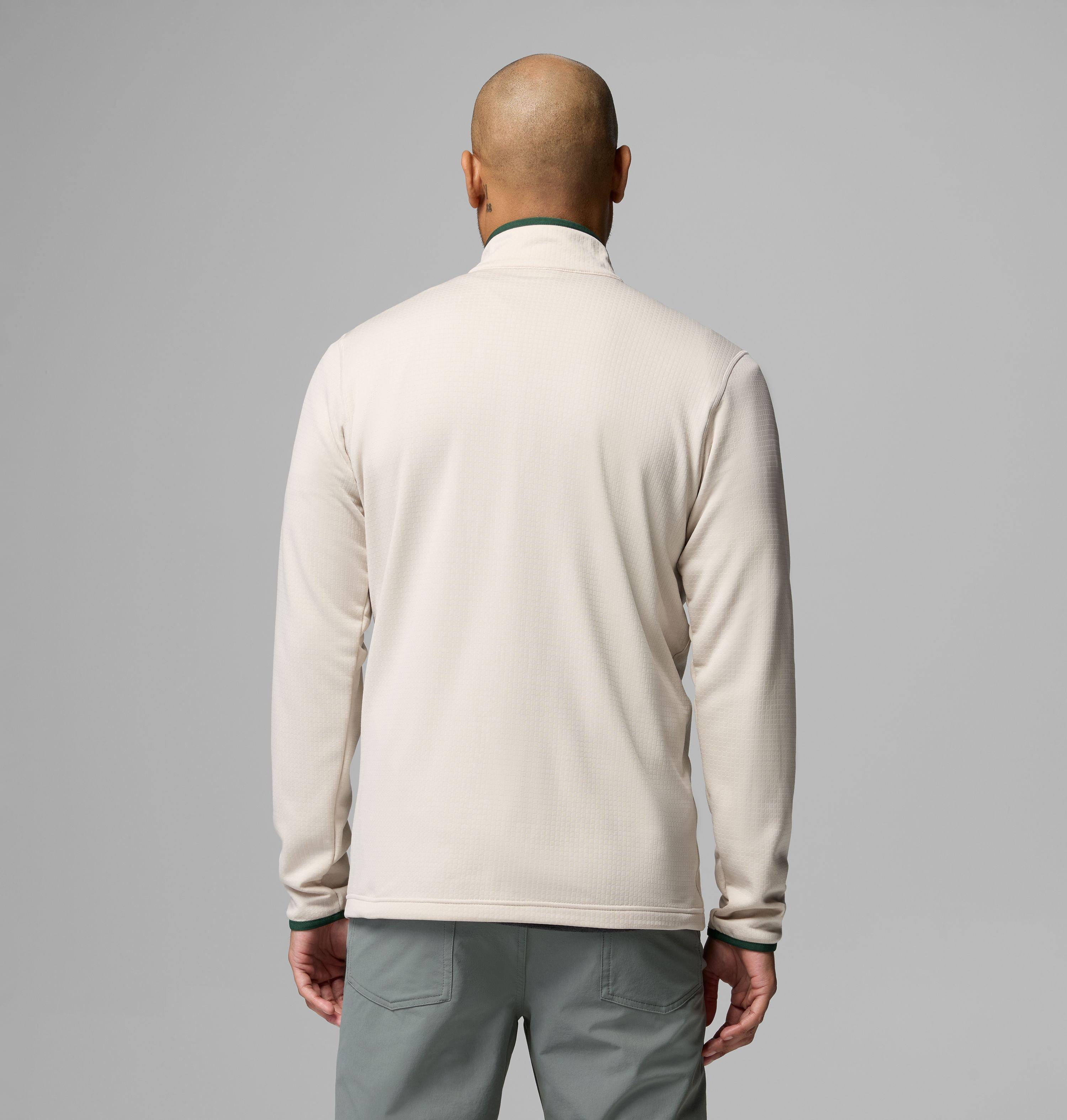 Men's Collegiate Essential Hike Grid Fleece Half Zip - Michigan 3