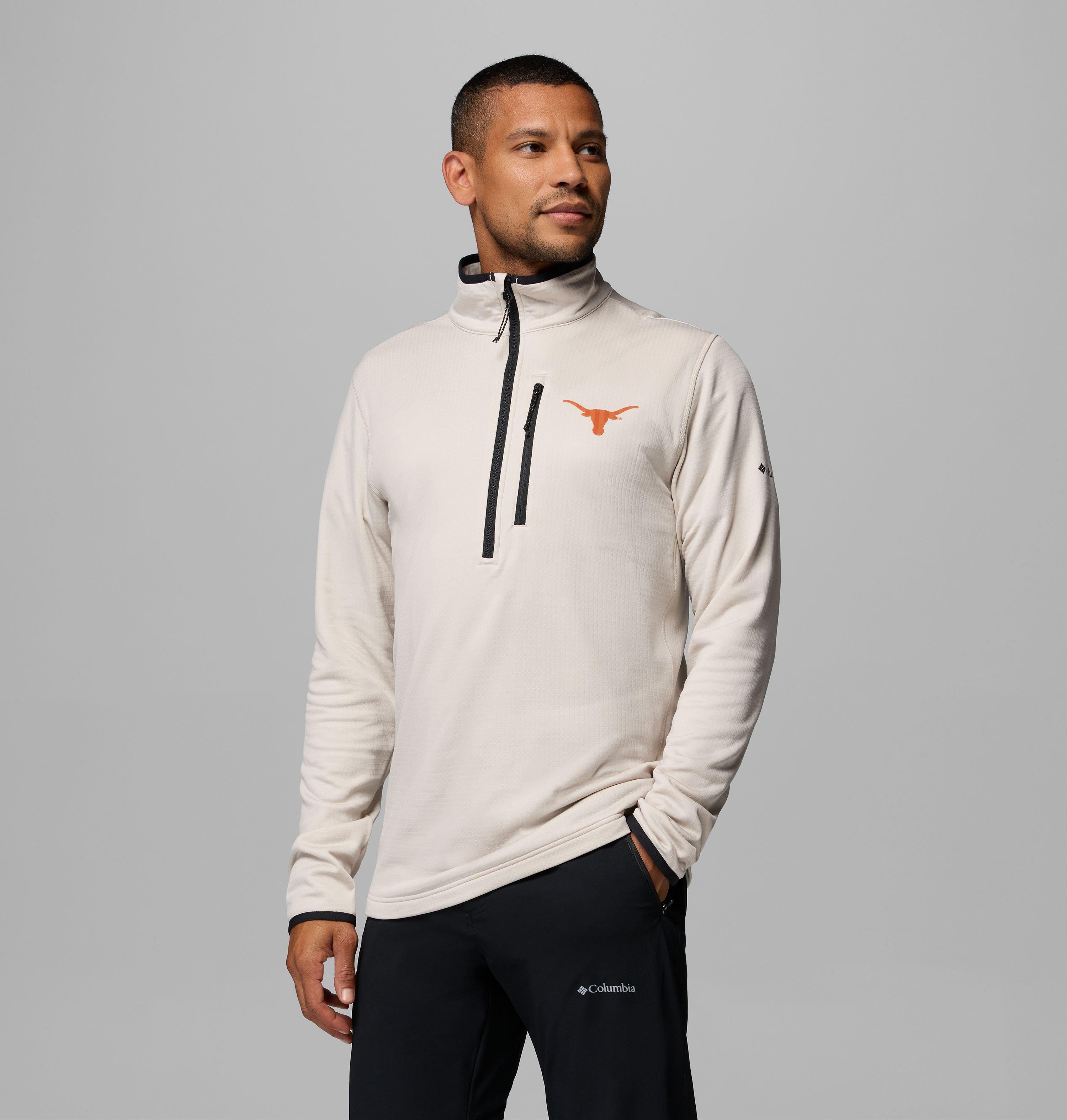 Men's Collegiate Essential Hike Grid Fleece Half Zip - Texas 4
