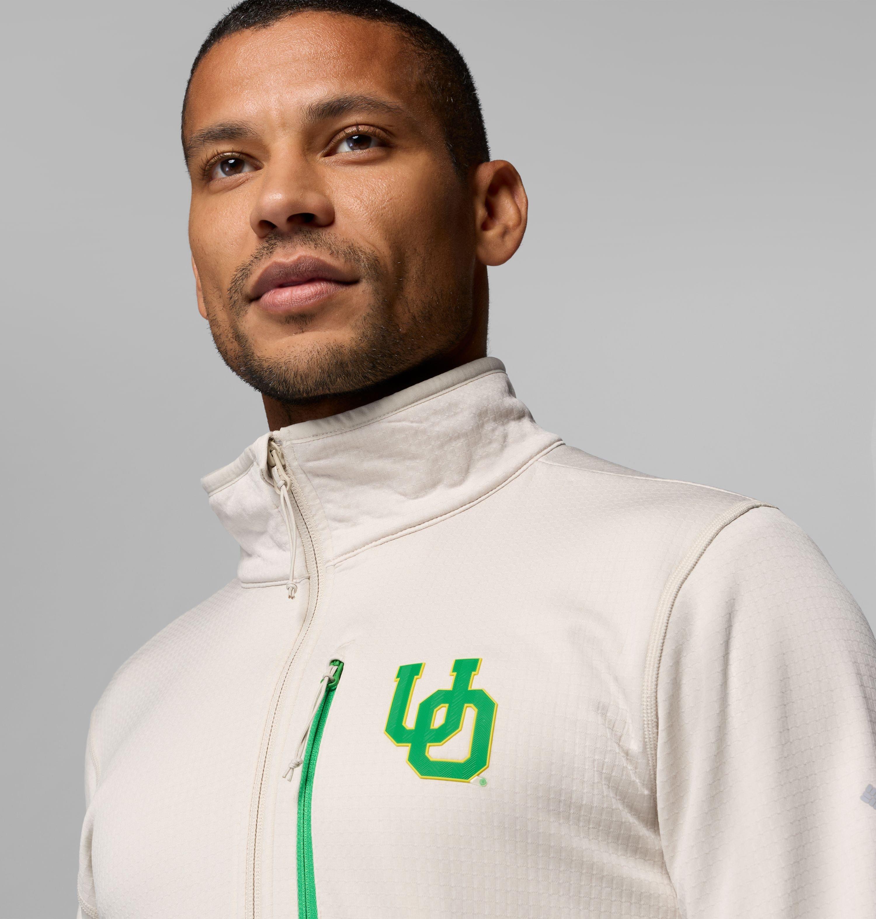 Men's Collegiate Essential Hike Grid Fleece Half Zip - Oregon 5