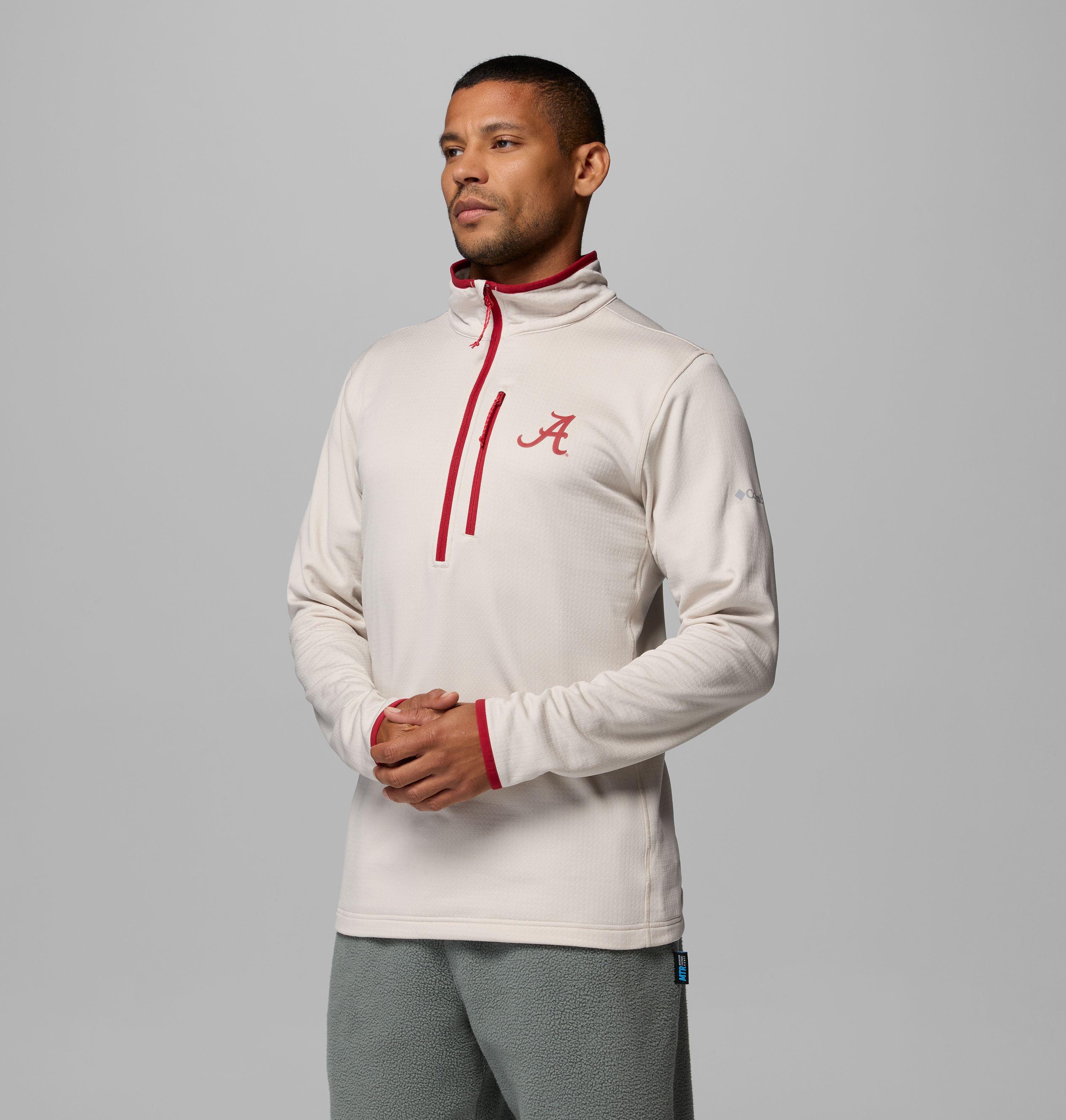 Men's Collegiate Essential Hike Grid Fleece Half Zip - Alabama 4