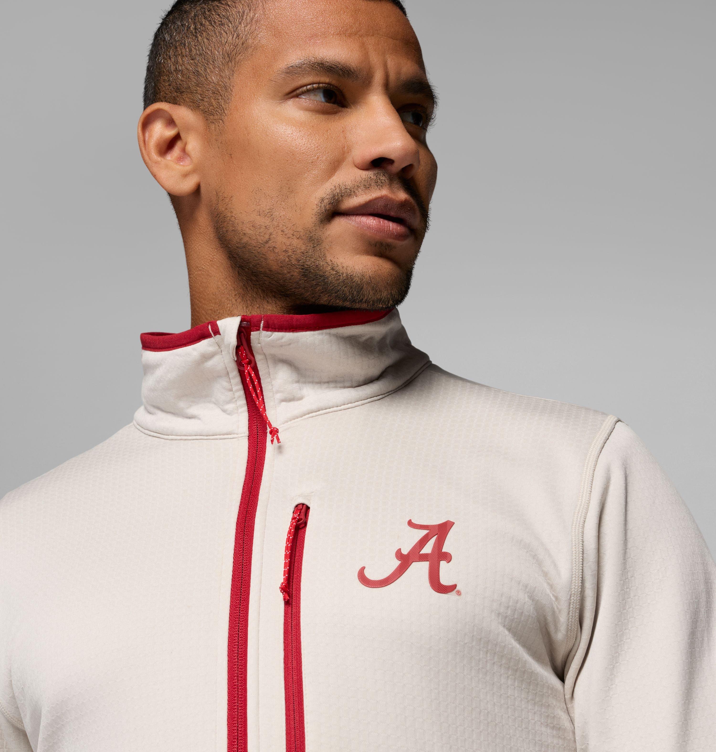 Men's Collegiate Essential Hike Grid Fleece Half Zip - Alabama 5