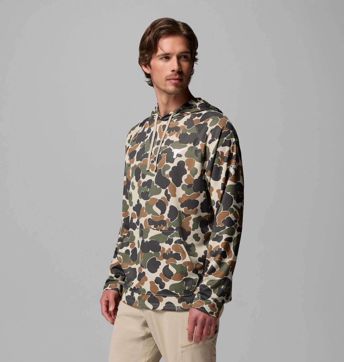 Мужское худи Columbia Collegiate Wild Cast Camp - Texas, цвет: Камуфляжный — фото 4
