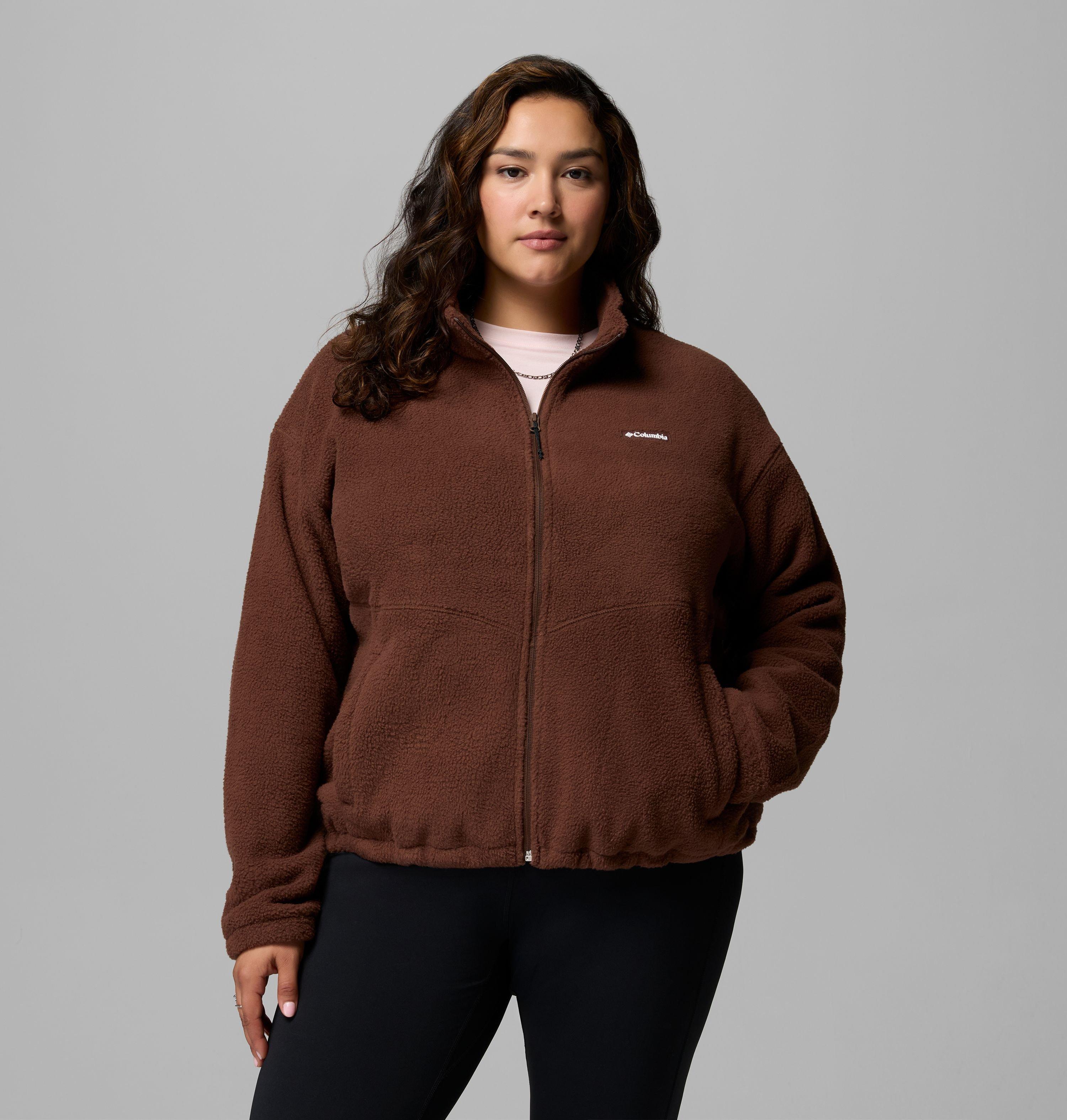Columbia Women's MTR Timber Meadow Full-Zip Fleece Jacket , 3X, Tobacco