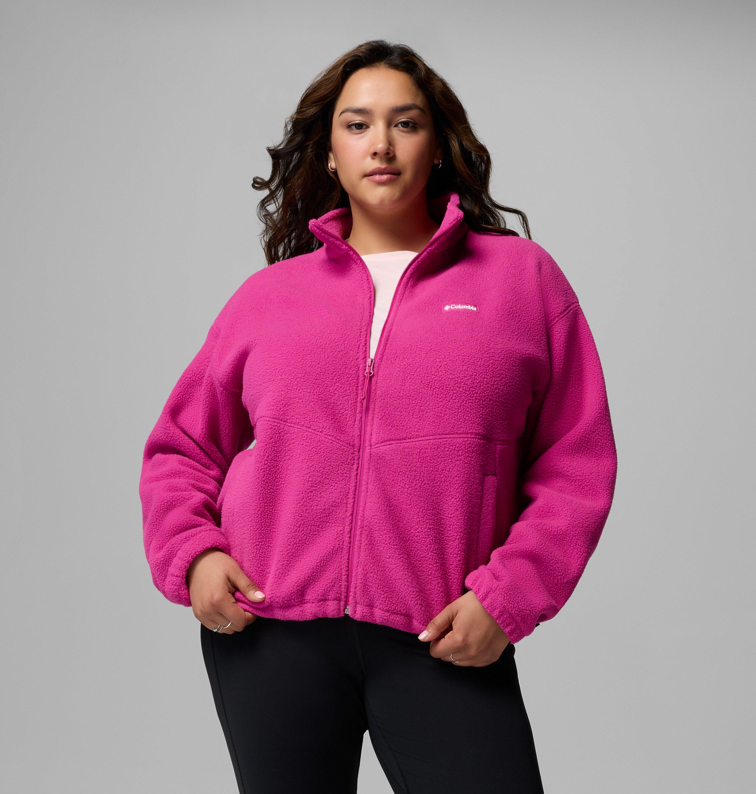 Columbia Women's MTR Timber Meadow Full-Zip Fleece Jacket , 2X, Fuchsia