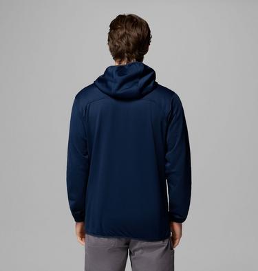 Men's Tall Heights Hooded Fleece Jacket, Color: Collegiate Navy, City Grey, image 3