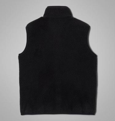Youth Helvetia Sherpa Fleece Gilet, Color: Black, City Grey, image 6