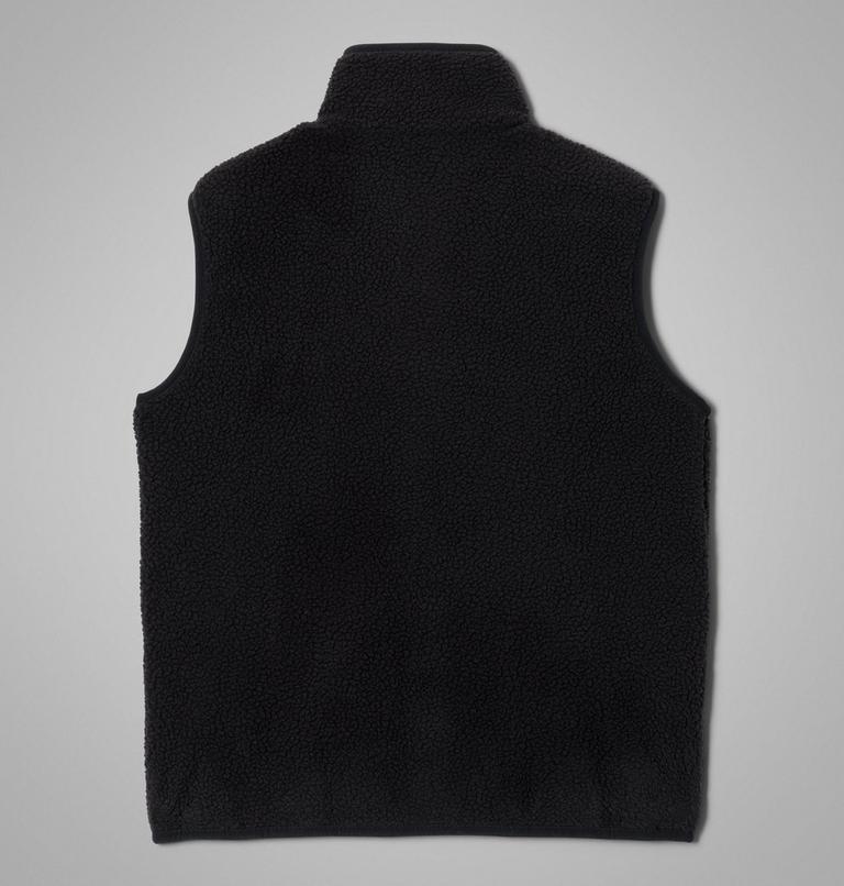 Youth Helvetia Sherpa Fleece Gilet, Color: Black, City Grey, image 2