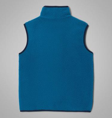 Youth Helvetia Sherpa Fleece Gilet, Color: Phoenix Blue, Rainy Day, Collegiate Navy, image 10