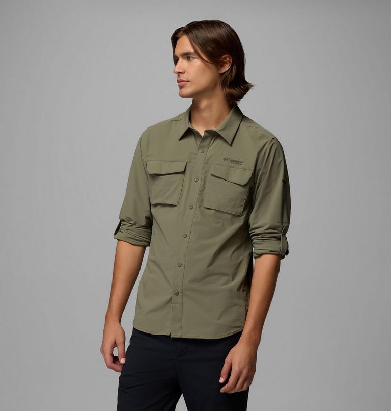 Men's Silver Ridge Elite Woven Shirt, Color: Stone Green, image 5
