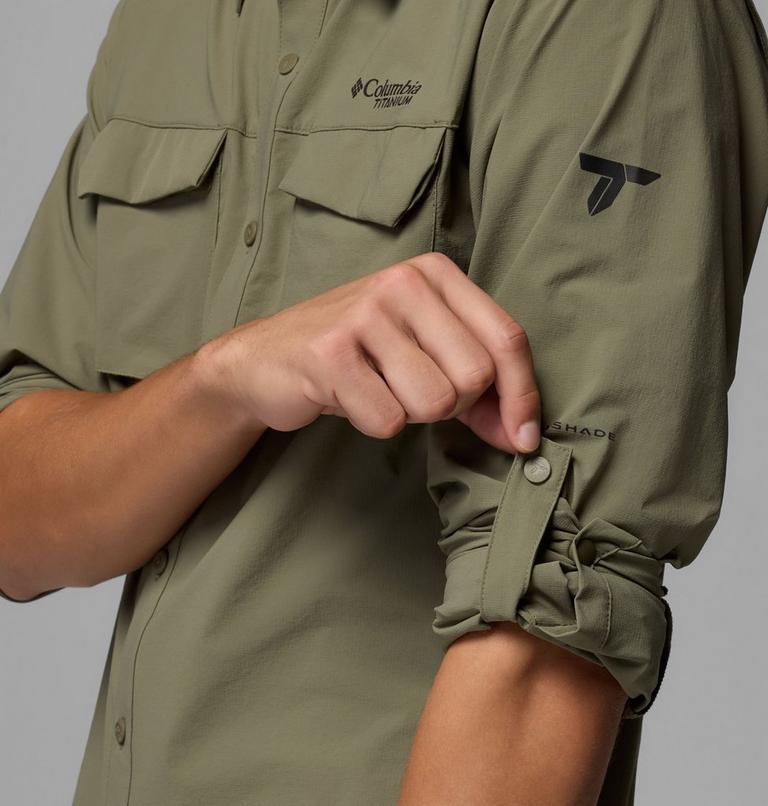 Men's Silver Ridge Elite Woven Shirt, Color: Stone Green, image 6