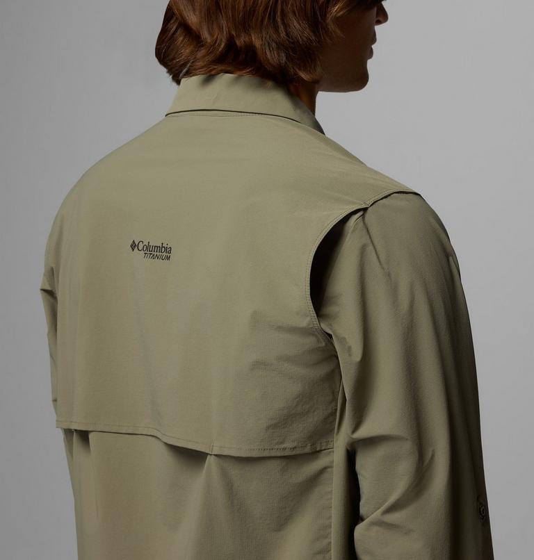 Men's Silver Ridge Elite Woven Shirt, Color: Stone Green, image 8