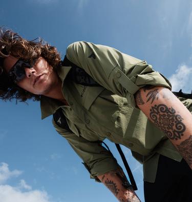 Camicia in tessuto Silver Ridge Elite da uomo, Color: Stone Green, image 2