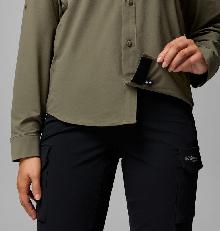 Women's Silver Ridge Elite Woven Shirt, Color: Stone Green, image 7