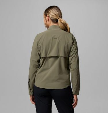 Women's Silver Ridge Elite Woven Shirt, Color: Stone Green, image 3