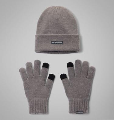 Unisex CSC Beanie and Glove Set, Color: City Grey Heather, image 3