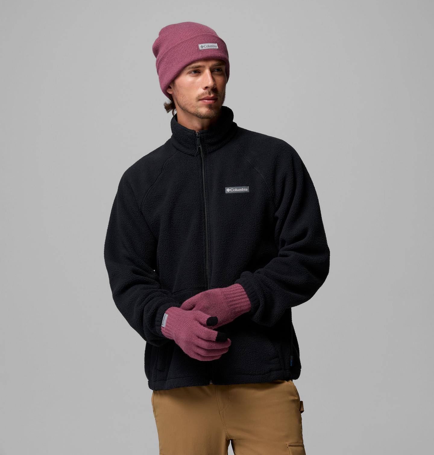 Аксессуары Columbia CSC Beanie and Glove Set, цвет: Состаренный розовато-лиловый — фото 3