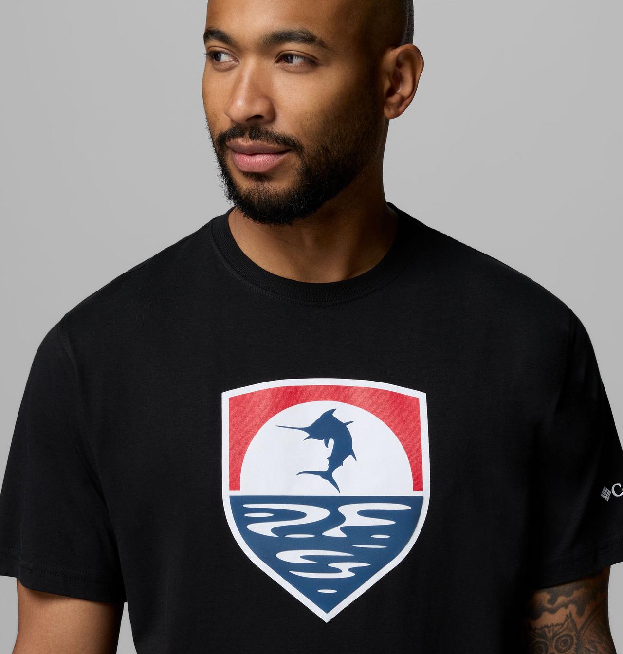 Men's PFG™ Silver Bank Americana Marlin T-Shirt 5