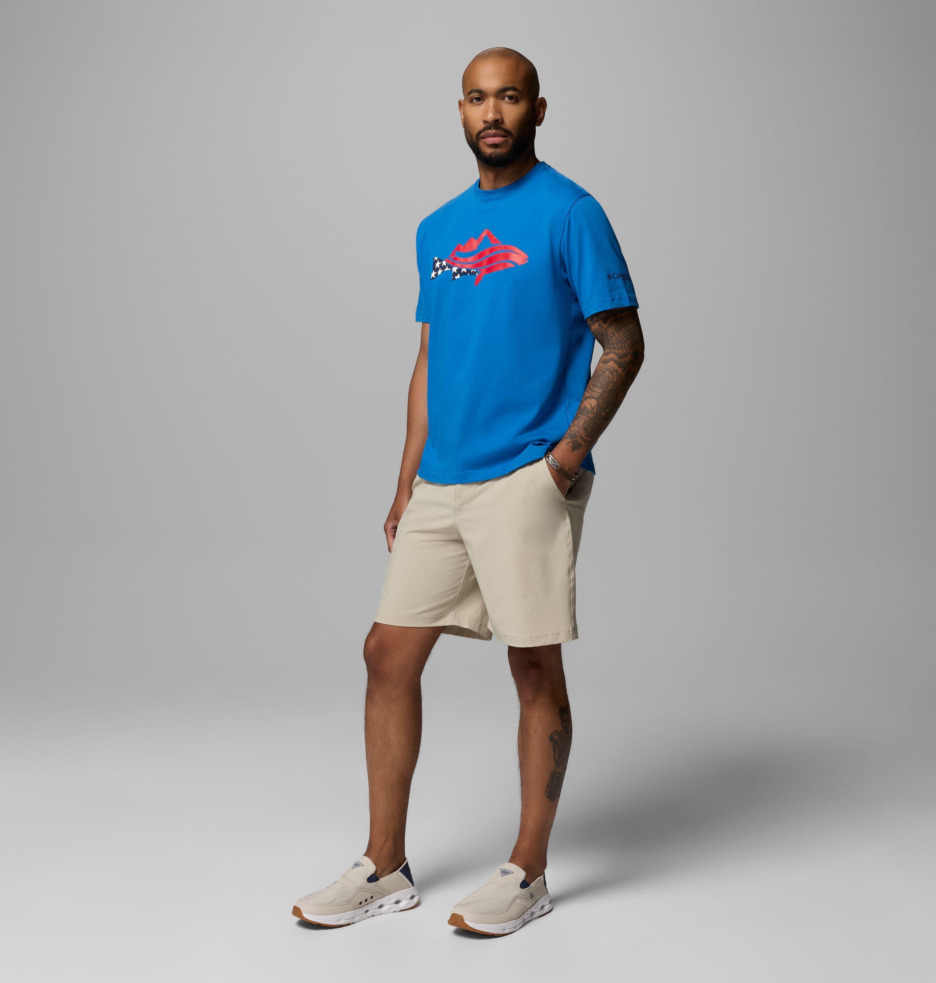 Men's PFG Silver Bank Trout Mountain T-Shirt 2