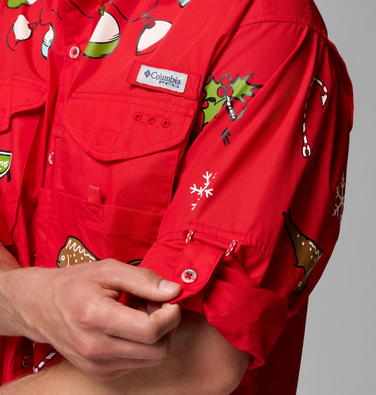 Men’s Ugly Christmas PFG Bonehead Long Sleeve Shirt 6