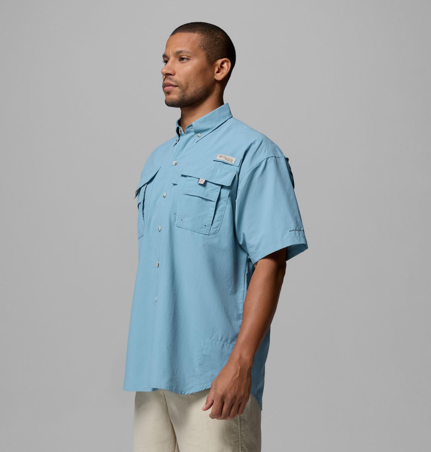 Мужская рубашка Columbia Bahama 30 Short Sleeve, цвет: Aloe — фото 4