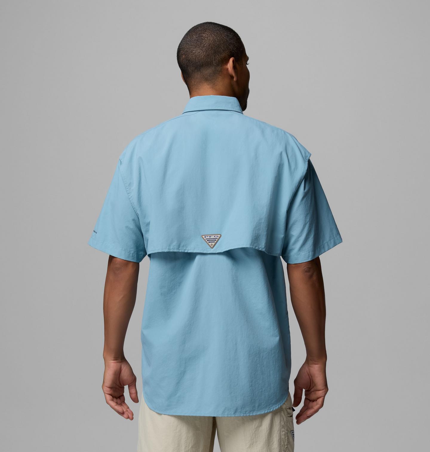 Мужская рубашка Columbia Bahama 30 Short Sleeve, цвет: Aloe — фото 3