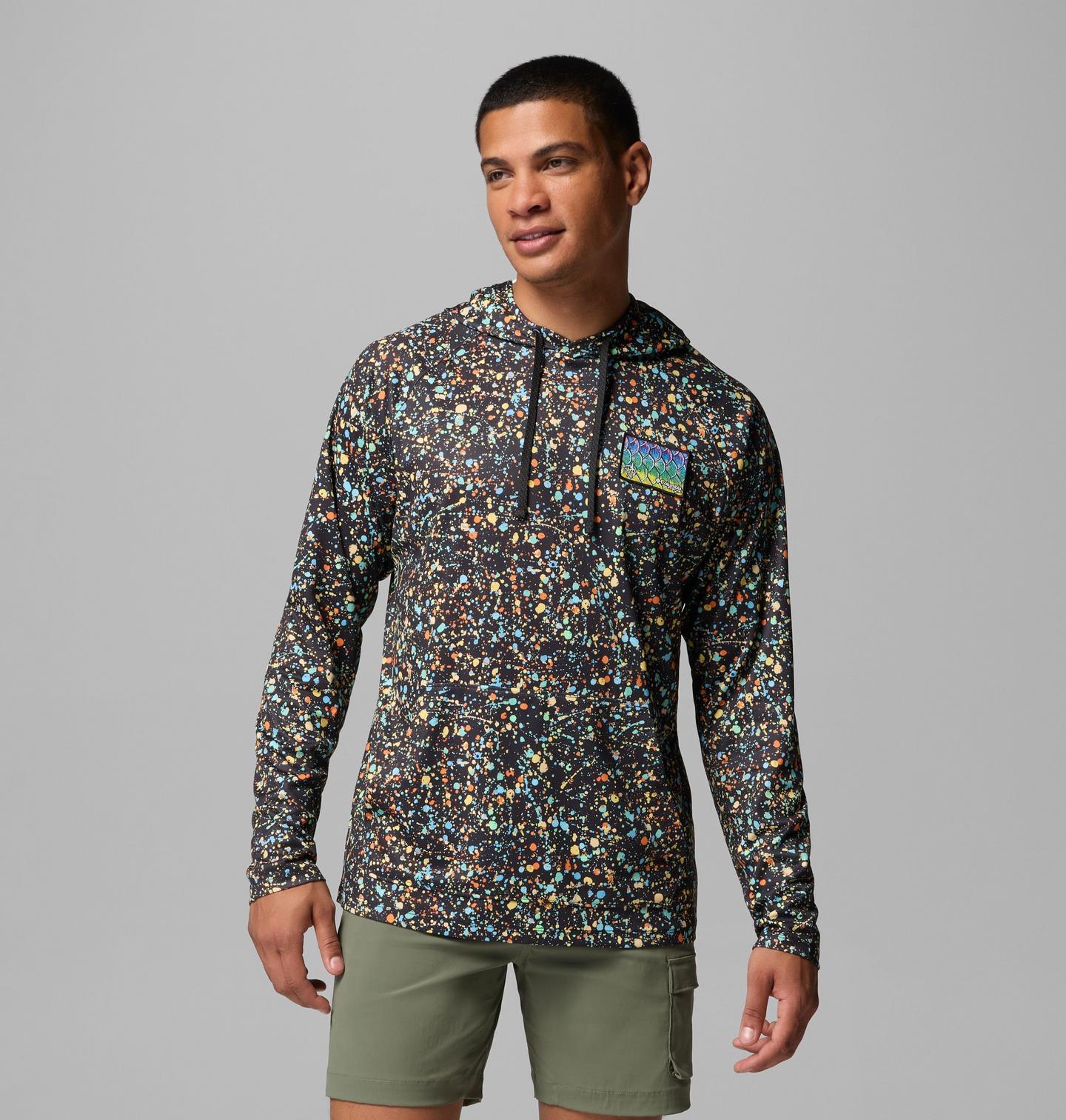 Мужское худи Columbia Wild Cast Camp x Bentley, цвет: Чёрный / Разноцветный — фото 1