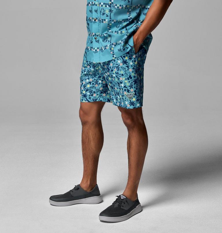 Men's PFG Disney Rambler Shorts, Color: Vintage Blue, image 4