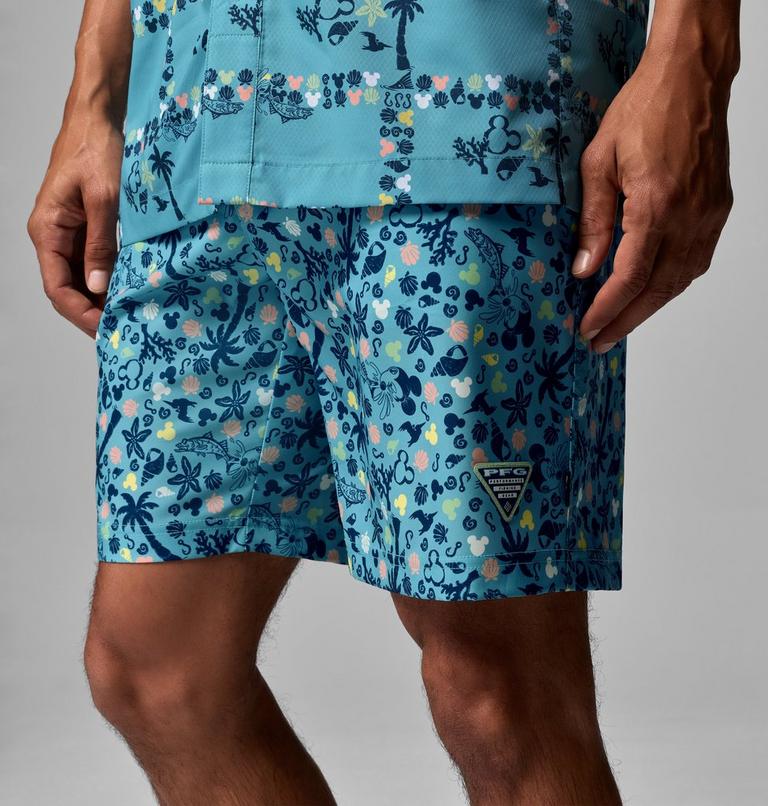 Men's PFG Disney Rambler Shorts, Color: Vintage Blue, image 7