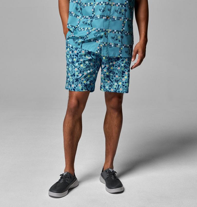 Men's PFG Disney Rambler Shorts, Color: Vintage Blue, image 1