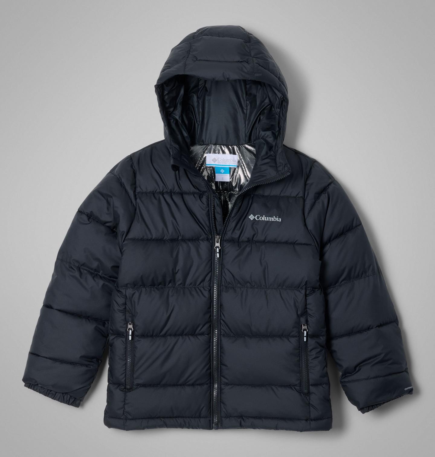 Куртка Columbia Lakeport Hooded Jacket для мальчиков, цвет: Чёрный — фото 1